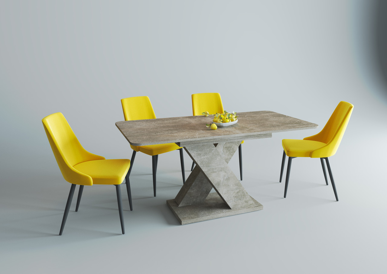 Стіл обідній Dark A 120(160)x80 Ательє Темний, фото 1