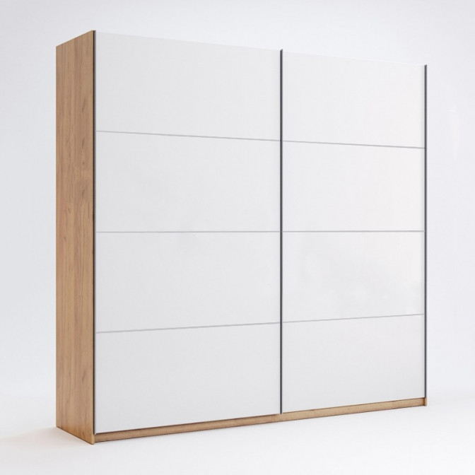 Шафа-купе MiroMark "Асті" 2,0м без дзеркала білий глянець, фото 1