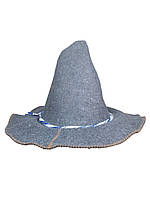 Банна шапка Luxyart "Потер", натуральна повсть, сірий (LA-062)