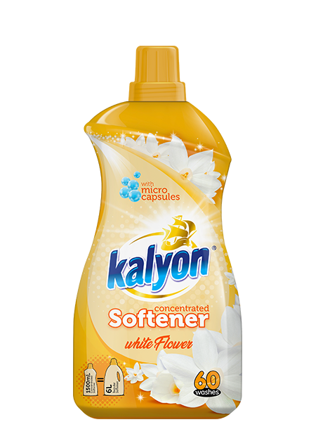 Kalyon Extra Пом*якшувач Білі Квіти 1500мл 60циклів (6762)
