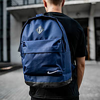 Стильный городской рюкзак Nike спортивный портфель Найк на каждый день цвет синий