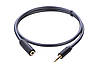 Кабель аудио Ugreen 3.5 mm удлинитель 0.5М PVC Black (AV124), фото 3