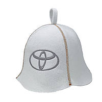 Банная шапка Luxyart "Toyota", искусственный фетр, белый (LA-315) pm