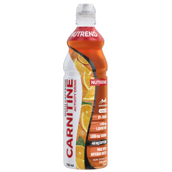 Напій Nutrend з карнітіном CARNITINE ACTIVITY DRINK WITH CAFFEINE, 750 ml, orange