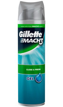 Гель Gillette "Mach3" для гоління 200 мл Close&Fresh