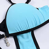 Суцільний жіночий купальник з якісного швидковисихаючого еластану S-2XL – елегантний дизайн, що підкреслює фігуру, фото 7