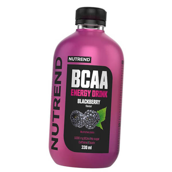 Напій Nutrend з амінокислотами BCAA ENERGY DRINK, 330ml, blackberry