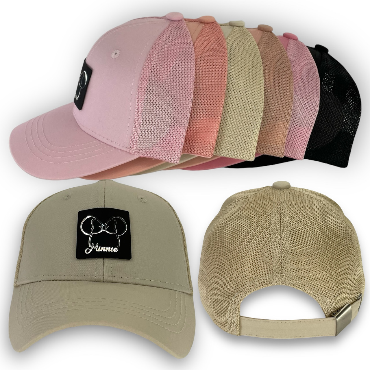 ОПТ Дитяча кепка із сіткою для дівчинки, 52 р. (5 шт./паковання), фото 1