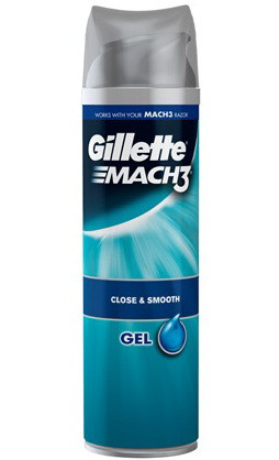 Гель Gillette "Mach3" для гоління 200 мл Close&Smooth