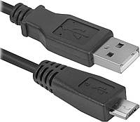 Кабель Defender USB08-06 USB 2.0 AM-MicroBM 1.8м, пакет (87459) (6253186) AG, код: 2689657