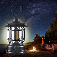 Туристичний акумуляторний ліхтар K20 світлодіодна лампа для дому та кемпінгу у вінтажному стилі ar