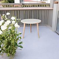 Журнальний столик Маямі на трьох ніжках з дерева ясен