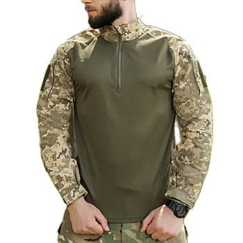 Тактична літня бойова сорочка Убакс Піксель ММ-14 з довгим рукавом