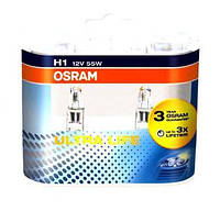 64150ULT-HCB OSRAM ЛАМПА H1 55W 12V P14,5S 10X2BOX ULTRALIFE