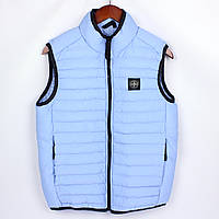 Жилетка Stone Island, колір блакитний, різні розміри