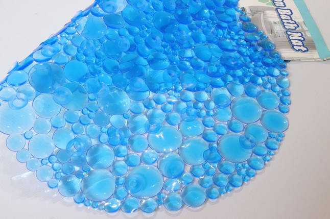 Силіконовий килимок у ванну "Бульби" 67*38 см 1108/blue, фото 3
