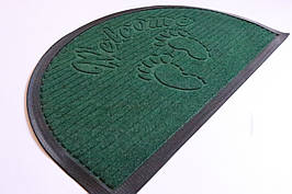 Коврик придверный с бортом 45x75 см полукруглый  620245x75/7 Зеленый Welcome