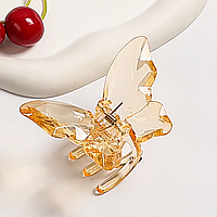 Шпилька краб для волосся Метелик градієнт Podarkus yellow ВК024-Y