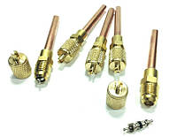 Заправна муфта клапан Шредера (1/4" / 80мм) ТОВСТА СТІНКА 0,7мм !!!