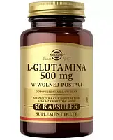 Витамины L-глютамин Солгар, SOLGAR L-Glutamina, 50 капсул