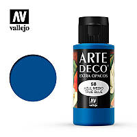 Синій. Фарба водорозчинна 35 мл. VALLEJO ARTE DECO 83058