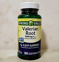 Экстракта корня валерианы Spring Valley Valerian Root 500 mg 100 капсул валериана