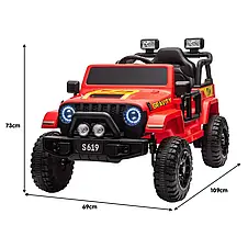 Дитячий електромобіль джип Jeep Wrangler Mountain M 5103EBLR-3 (MP3, SD, USB, мотори 2x40W, акумулятор 12V7AH), фото 4