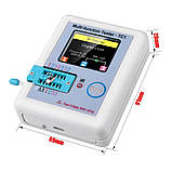 Тестер радіокомпонентів транзисторів LCR-TC1 вимірювач ESR LCR | дисплей | 450mAh, фото 5