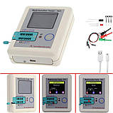 Тестер радіокомпонентів транзисторів LCR-TC1 вимірювач ESR LCR | дисплей | 450mAh, фото 6