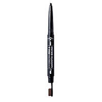 2 in 1 Eyebrow Pen & Smooth Brush Bronx Colors 0.25 г черный