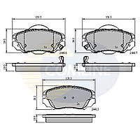 Комплект тормозных накладок, дисковый тормоз Comline CBP31679