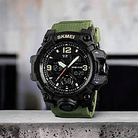 Часы армейские оригинал SKMEI 1155BAG | Брендовые мужские часы | Часы наручные TO-766 электронные тактические