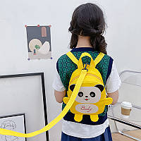 Детский рюкзак A-6864 Panda с ремешком анти-потеряшка Yellow ar