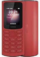 Кнопочный телефон с большим дисплеем и удобными кнопками на 2 сим Nokia 105 DS 2023 Red НА