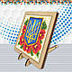 Алмазна мозаїка Герб з маками DMW-012 (10 х 10 см) ТМ Алмазна мозаїка, фото 3