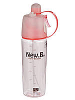 Бутылка для воды New.B, 600мл Розовая ar
