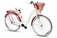 Женский велосипед Goetze Blueberry 28, корзина в подарок!