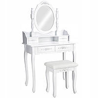 Туалетный косметический столик с зеркалом Аля Мирка
