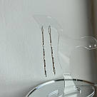 Срібні сережки протяжки "Спіральки" зі срібла жіночі, фото 2
