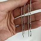 Срібні сережки протяжки "Спіральки" зі срібла жіночі, фото 3