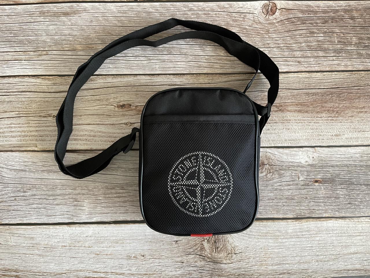 Маленька барсетка месенджер стон айленд Stone Island чорна