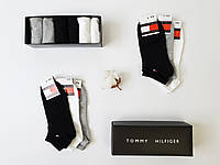Подарочный набор носков для мужчин Tommy Hilfiger 6 пар. Носки для мужчин низкие Томми Хилфигер комплект 6шт