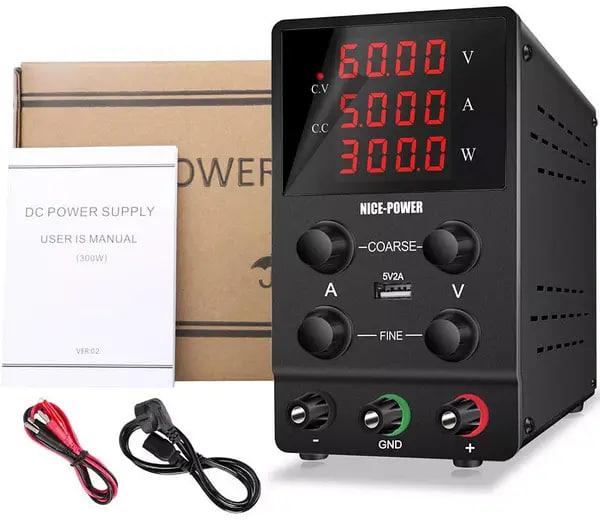 Імпульсний лабораторний блок живлення NicePower SPS-605 60V 5A