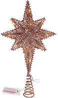 Звезда на елку с подсветкой розового золота 40x20см DP219493 BonaDi GR, код: 8390244