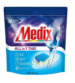 Таблетки для посудомоечных машин Medix All in one 30 шт