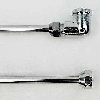 Гнучке підведення кутове 1/2" ВВ хром d10мм мідне FLEXY CHROME
