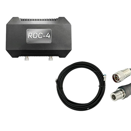 Комплект виносна антена ROC-4 + Кабель RG-8 10 м N-TYPE — QMA