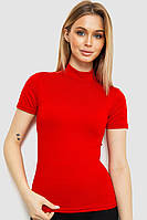 Гольф женский с коротким рукавом, цвет красный, 186R104