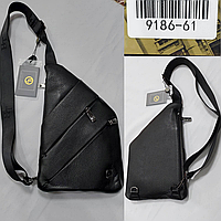 Чоловіча шкіряна сумка слінг H.T. (MLT) гурт/роздріб