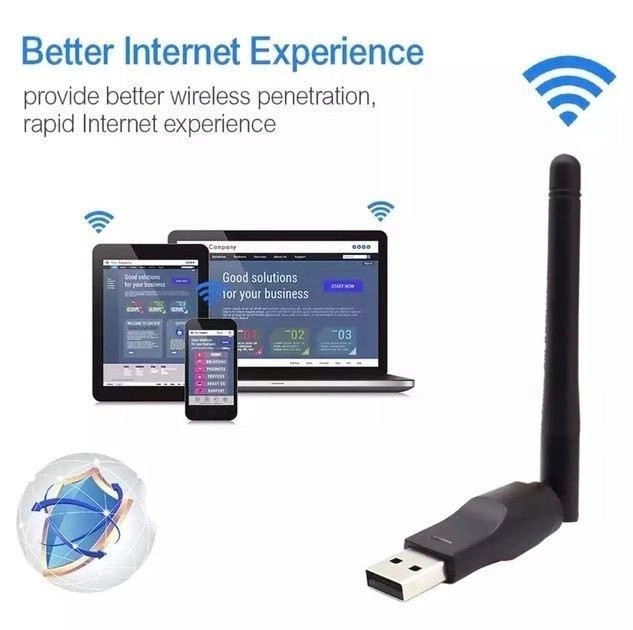 Бездротовий адаптер Wireless Adapter MT-7601 для Т2-ресиверів (716402)
